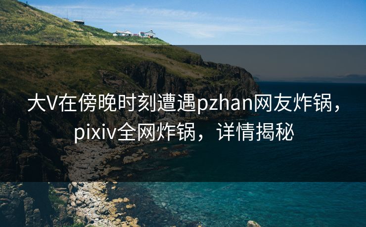 大V在傍晚时刻遭遇pzhan网友炸锅，pixiv全网炸锅，详情揭秘